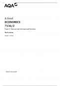 AQA A-Level Economics 7136&sol;2 Paper 2 &vert; National & International Economy Study Resource