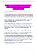 SPEC 675 final Exam Questions With 100&percnt; Correct Answers &vert; Verified &vert; Latest Update&excl;&excl;&excl;