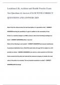 Louisiana Life&comma; Accident and Health Practice Exam Test Questions & Answers EXAM WITH CORRECT QUESTIONS AND ANSWERS 2025