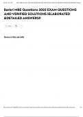 Barbri MBE Questions 2025 EXAM QUESTIONS AND VERIFIED SOLUTIONS &vert;ELABORATED &DETAILED ANSWERS&excl;&excl;