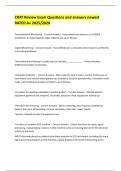 CRAT Review Exam Questions and answers newest RATED A&plus; 2025&sol;2026 