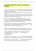 WGU D352 Study Guide &ndash; Questions And Complete Solutions