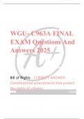WGU &ndash; C963A Final Exam Questions and Answers 2025 Complete Verified Solutions
