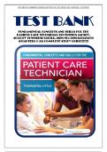 Test Bank for Fundamental Concepts and Skills for the Patient Care Technician 1st Edition &lpar;Mosby&comma; 2017&rpar; by Kimberly Townsend Little&comma; Isbn no&semi; 9780323523639&comma; all 35 Chapters Covered