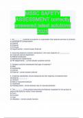 MSSC SAFETY ASSESSMENT correctly answered latest solutions 205