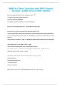 WSI Final Exam Questions with 100- Correct Answers Latest Version 2024 Verified