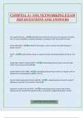 COMPTIA A&plus; 1101 NETWORKING EXAM 2025 QUESTIONS AND ANSWERS