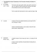 AP Statistics Exam Questions And Answers Already Graded A&plus; 2025&excl;&excl;&excl;