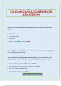 CMAN 380 EXAM 3 2025 QUESTIONS AND ANSWERS