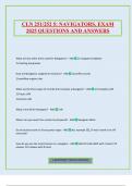 CLN 251&sol;252 5&colon; NAVIGATORS&period; EXAM 2025 QUESTIONS AND ANSWERS