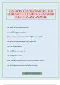 CLN 251&sol;252 CONFIGURING EPIC END USER&colon; SECTION 3 REPORTS&period; EXAM 2025 QUESTIONS AND ANSWERS