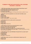 WORKDAY PRO HCM QUESTIONS AND ANSWERS  GRADED A&plus; 2025&sol;2026