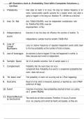 AP Statistics Unit 4&colon; Probability Test With Complete Solutions &vert; Verified