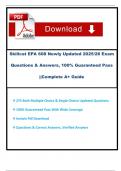Skillcat EPA 608 Newly Updated 2025&sol;26 Exam Questions & Answers&comma; 100&percnt; Guaranteed Pass &vert;&vert;Complete A&plus; Guide