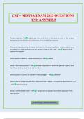 CST - NBSTSA EXAM 2025 QUESTIONS AND ANSWERS