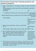 Government Travel Card Training questions and answers graded A&plus;