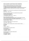 NHM QUIZZES QUESTIONS AND ANSWERS