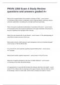 PNVN 1350 Exam 4 Study Review questions and answers graded A&plus;