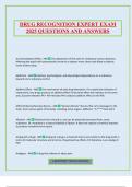 DRUG RECOGNITION EXPERT EXAM 2025 QUESTIONS AND ANSWERS