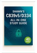 Shawn's C839v5 D334 All-in-One Study Guide 2025 &ndash; Intro to Cryptography &ndash; WGU