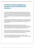 Florida Class E Knowledge Exam Questions with verified detailed solutions 