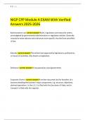 NIGP CPP Module A EXAM With Verified Answers 2025-2026