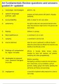 Ati Fundamentals Review questions and answers graded A&plus; updated