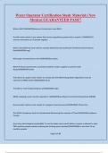 Water Operator Certification Study Material &lpar; New Mexico&rpar; GUARANTEED PASS&excl;&excl;