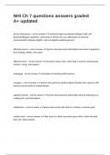 NHI Ch 7 questions answers graded A&plus; updated