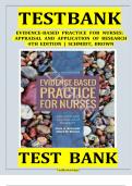 Test Bank For Evidence-Based Practice for Nurses&colon; Appraisal and Application of Research 4th Edition by Nola A&period; Schmidt&comma; Janet M&period; Brown&comma; ISBN 978-1284122909&comma; Chapter 1-19&comma; Complete Guide A&plus;&period;