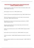 RADIATION SAFETY &lpar;AMMO 66&rpar; FNAL EXAM QUESTIONS WITH CORRECT ANSWERS &vert; RATED A&plus;