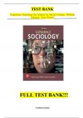 Test Bank - for Experience Sociology 5th Edition by David Croteau&comma; William Hoynes&comma; Tara Stamm&comma; All Chapters &vert; Complete Guide A&plus;&period;