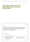 2025 FIBA AGENT TEST &vert; 174 QUESTIONS &vert; WITH ACTUAL SOLUTIONS&excl;&excl;