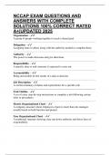 NCCAP EXAM QUESTIONS AND ANSWERS WITH COMPLETE SOLUTIONS 100&percnt; CORRECT RATED A&plus;&vert;UPDATED 2025