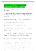 KIN 366 Exam 1 UA Study Guide Questions All Solved Correct&period;