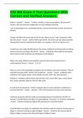 KIN 366 Exam 2 Test Questions With Correct and Verified Answers&period;