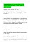 KIN 366 Exam 4 Practice Questions with Already Passed Answers 2025-2026 Edition&period;