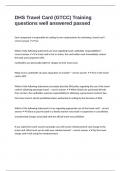 DHS Travel Card &lpar;GTCC&rpar; Training questions well answered passed