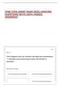 FFAR &lpar;FIFA AGENT EXAM 2025&rpar; UPDATED QUESTIONS WITH 100&percnt; PASSED ANSWERS&excl;&excl;