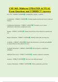 CSE 365&colon; Midterm UPDATED ACTUAL  Exam Questions and CORRECT Answers 