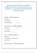 2025 ABC BARTENDING SCHOOL DRINKS EXAM ALL QUESTIONS AND CORRECT ANSWERS&vert;A GRADED&vert;NEW AND REVISED