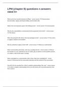 LPM &lpar;chapter 8&rpar; questions n answers rated A&plus;