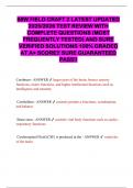 68W FIELD CRAFT 2 LATEST UPDATED 2025&sol;2026 TEST REVIEW WITH COMPLETE QUESTIONS &lpar;MOST FREQUENTLY TESTED&rpar; AND SURE VERIFIED SOLUTIONS 100&percnt; GRADED AT A&plus; SCORE&excl;&excl; SURE GUARANTEED PASS&excl;&excl;