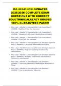 ISA 62443 IC34 UPDATED 2025&sol;2026 COMPLETE EXAM QUESTIONS WITH CORRECT SOLUTIONS&vert;&vert;ALREADY GRADED 100&percnt; GUARANTEED PASS&excl;&excl;&excl;