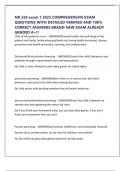NR 328 exam 1 2025 COMPREHENSIVE EXAM QUESTIONS WITH DETAILED VERIFIED AND 100&percnt; CORRECT ANSWERS BRAND NEW EXAM ALREADY GRADED A&plus;&excl;&excl;