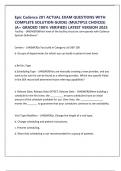 Epic Cadence 201 ACTUAL EXAM QUESTIONS WITH COMPLETE SOLUTION GUIDE&rpar; &lpar;MULTIPLE CHOICES&rpar; &lpar;A&plus; GRADED 100&percnt; VERIFIED&rpar; LATEST VERSION 2025
