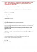 EPA 608 CERTIFICATION EXAM QUESTIONS AND CORRECT ANSWERS&vert;ACCURATE ACTUAL EXAM WITH FREQUENTLY TESTED QUESTIONS AND STUDY GUIDE&vert;500&plus; QUESTIONS&vert;LATEST UPDATE 2025&period;