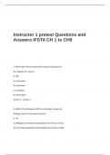 Instructor 1 pretest Questions and Answers IFSTA CH 1 to CH9