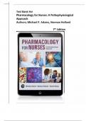 Test Bank For Pharmacology for Nurses&colon; A Pathophysiologic Approach&comma; 7th edition &lpar; Michael P&period; Adams&comma; 2024&rpar; All Chapters 1-50&vert; All Chapters