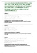 WGU D514 OBJECTIVE ASSESSMENT FINAL&sol;WGU D514 ANALYTICAL METHODS OF HEALTHCARE LEADERS OA EXAM NEWEST 2025 ACTUAL EXAM TEST BANK 200 QUESTIONS AND CORRECT DETAILED ANSWERS &lpar;VERIFIED ANSWERS&rpar; &vert;ALREADY GRADED A&plus;